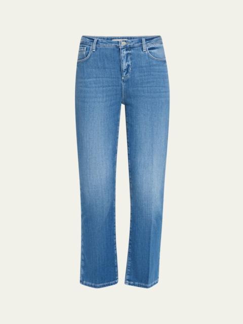 L'AGENCE Tati High-Rise Crop Micro Bootcut Jeans