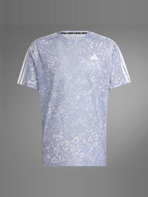 adidas Own The Run CLIMACOOL 3-Stripes Tee