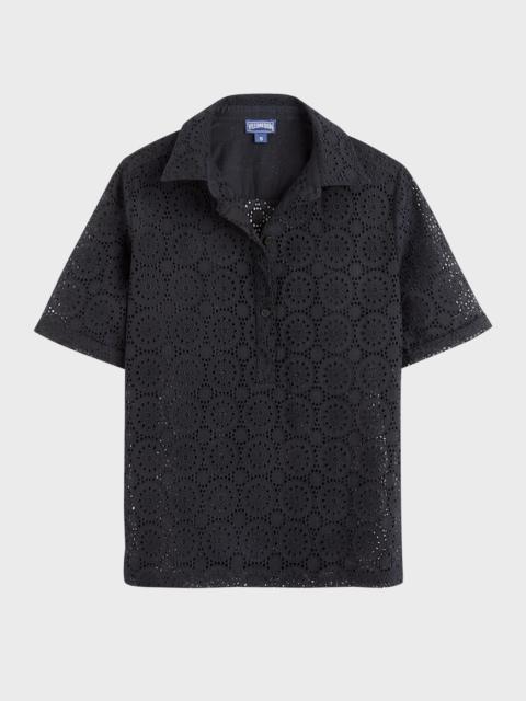 Embroidered Cotton Polo