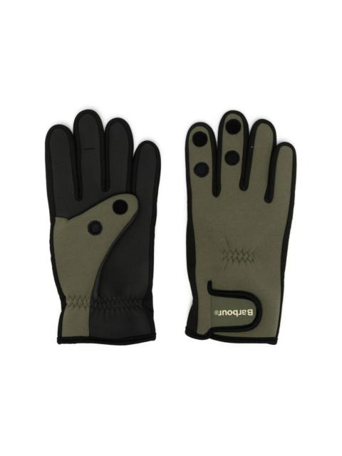 Barbour logo-thumb grippy gloves