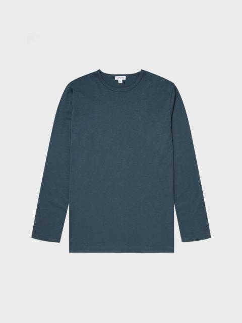 Sunspel Cotton Modal Lounge Long Sleeve T‑shirt