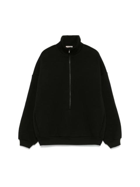 half zip sweatshirt