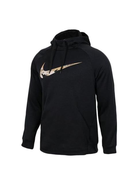 Nike Therma Camo Logo Hoodie 'Black' AR3114-010