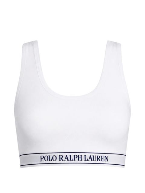 Polo Ralph Lauren logo-waistband scoop-neck bralette