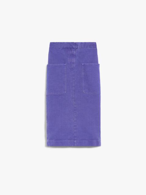 CARDIFF Canvas pencil skirt