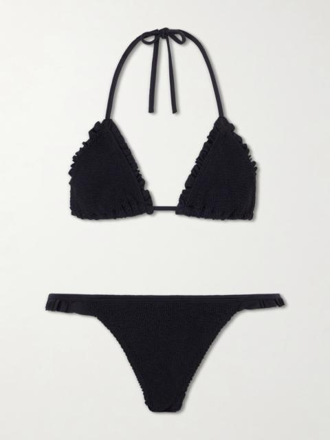 Hunza G Naomi Ruffled Original Crinkle Bikini