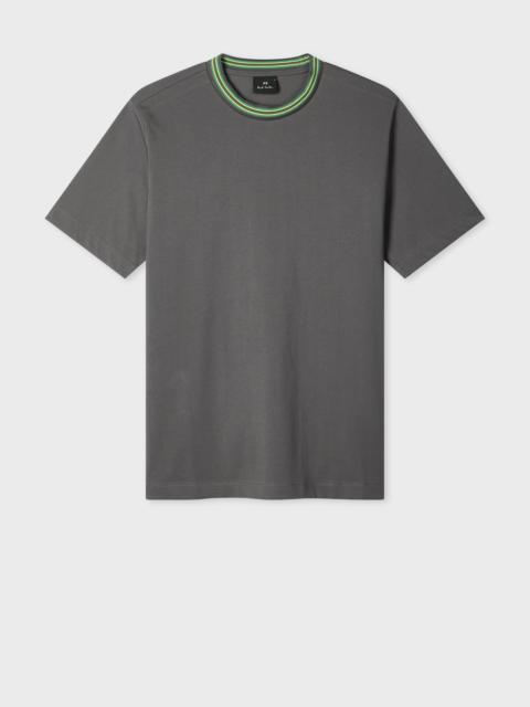 Paul Smith Grey Contrast Collar T-Shirt