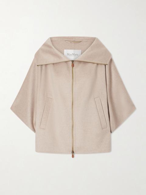 Max Mara Draped Cashmere Short Coat