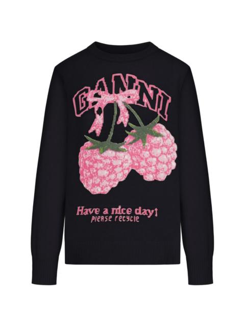 GANNI graphic sweater