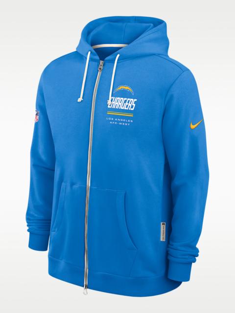 Nike Los Angeles Chargers Sideline Standard Issue Men's Nike Dri-FIT NFL Full-Zip Hoodie