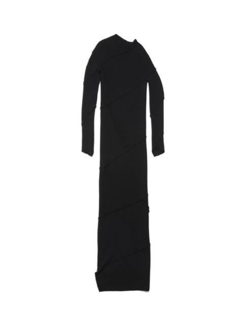 BALENCIAGA Women's Spiral Maxi Dress in Black