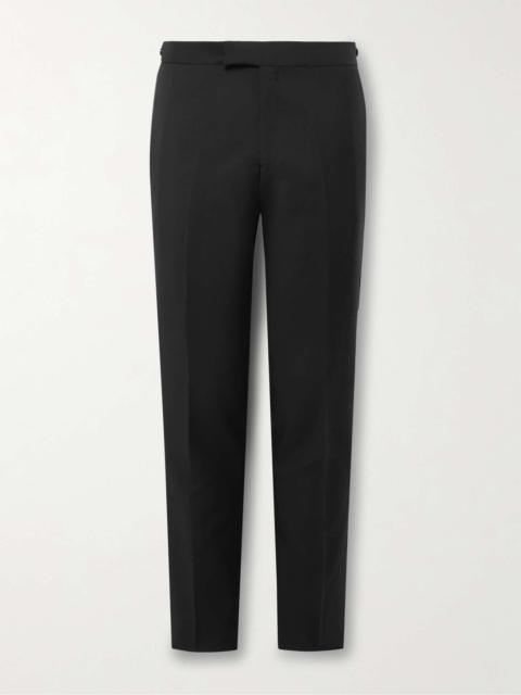 Paul Smith Slim-Fit Satin-Trimmed Wool and Mohair-Blend Tuxedo Trousers