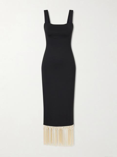 Taller Marmo Fringed Jersey Coverup