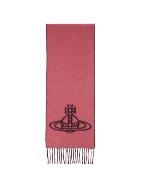 Vivienne Westwood Black & Pink Double Face Scarf