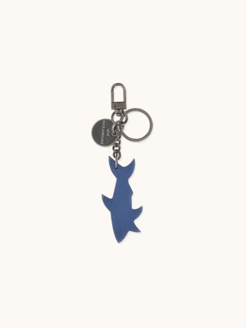 Paul & Shark SHARK SAFFIANO LEATHER KEYRING