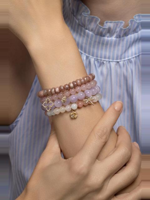 SYDNEY EVAN Lavander Amethyst Dragonfly Charm Bracelet