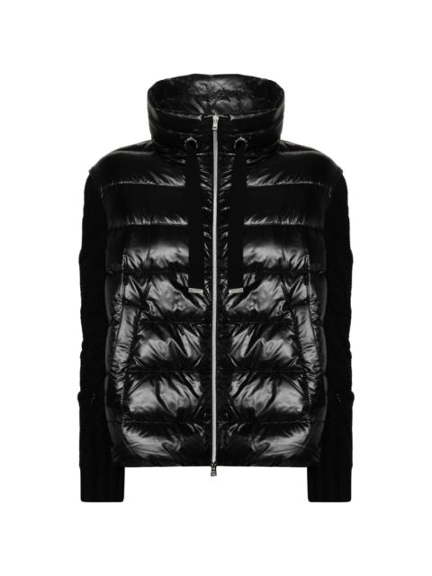 panelled puffer jacket