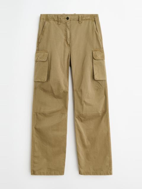 Our Legacy Peak Cargo Uniform Olive Herringbone