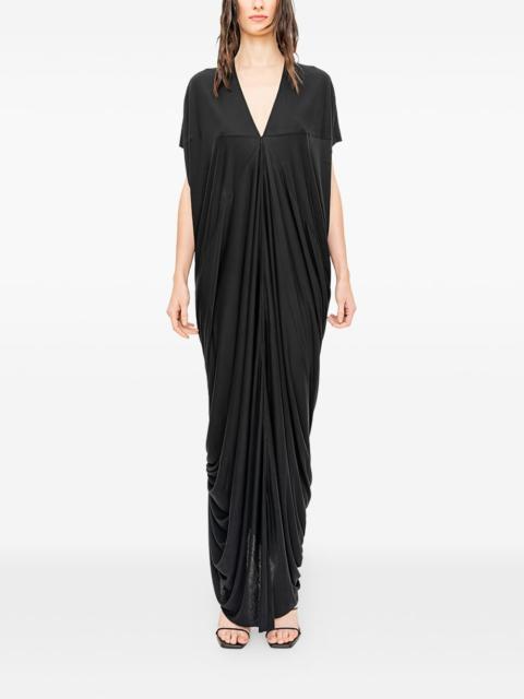 Rick Owens Lilies draped V-neck maxi dress