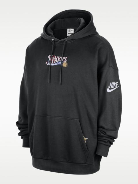 Nike Philadelphia 76ers 2025/26 Hardwood Classics Men's Nike Club NBA Premium Pull-Over Hoodie