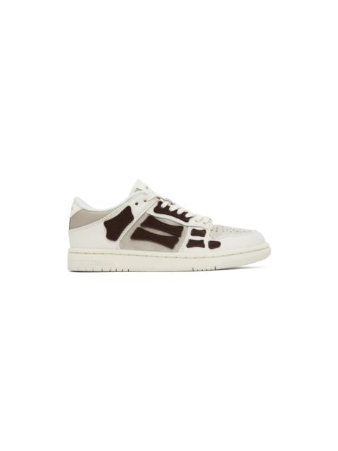 AMIRI Off-White & Gray Skeltop Low Sneakers