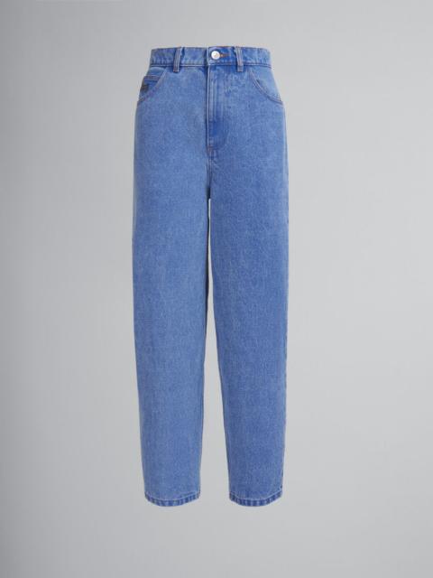 BLUE ORGANIC DENIM CARROT JEANS