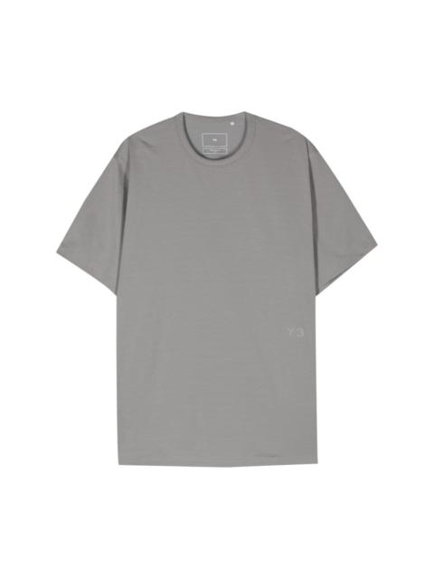 Y-3 logo-print cotton-blend T-shirt