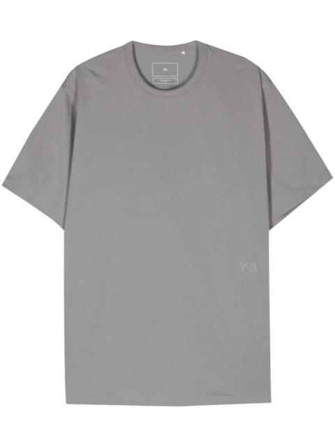 Y-3 logo-print cotton-blend T-shirt