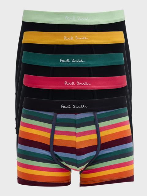Paul Smith Men's 5-Pack Artist Stripe Trunks