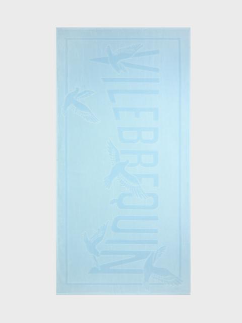Vilebrequin MEN ORGANIC COTTON BEACH TOWEL DOVES - VILEBREQUIN X 3.PARADIS