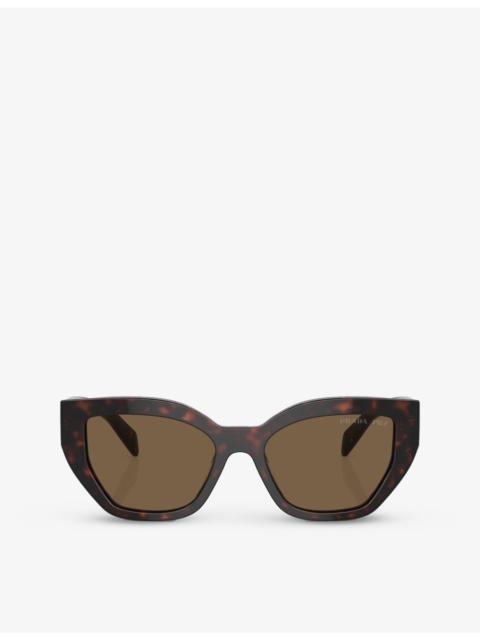 Prada PR A09S butterfly-frame tortoiseshell acetate sunglasses