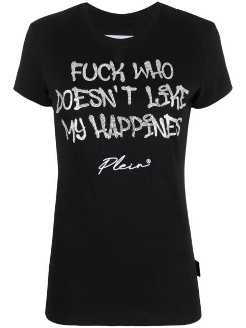PHILIPP PLEIN Sexy Pure rhinestone-embellished T-shirt