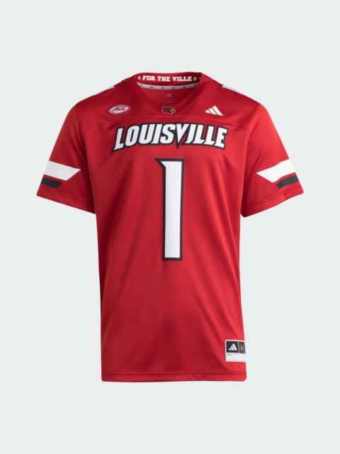 adidas Louisville Cardinals Premier Home Football Jersey
