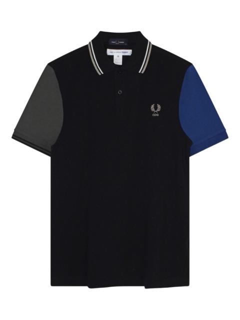 Comme des Garçons SHIRT x Fred Perry colour-block short-sleeve polo shirt