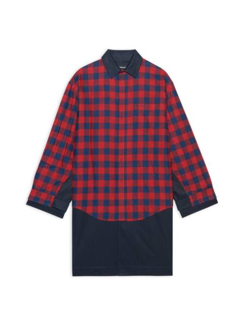 BALENCIAGA Men's Patched Carcoat in Indigo