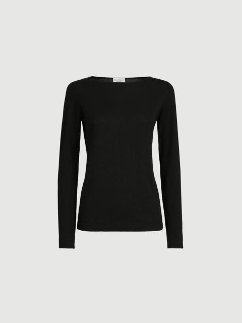 Brunello Cucinelli Sparkling cashmere and silk lightweight sweater