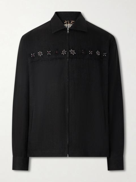 KARTIK RESEARCH Embroidered Linen Jacket