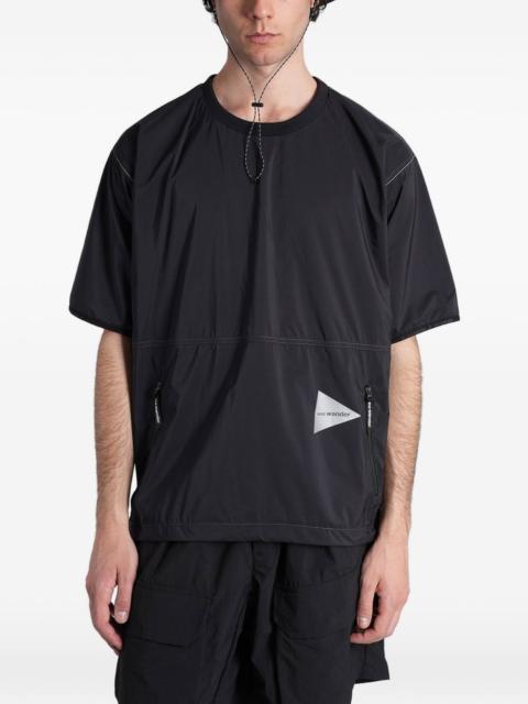 and Wander Pertex Quantum Air logo-print zip-pocket T-shirt