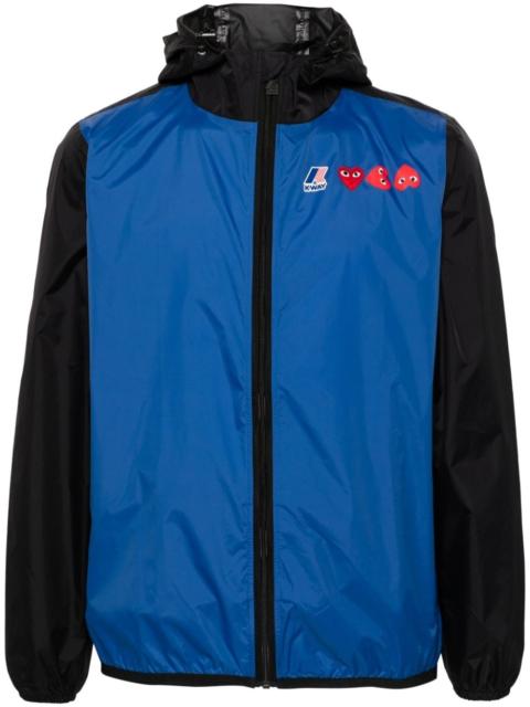 Comme des Garçons PLAY x K-Way Heart-patch lightweight jacket