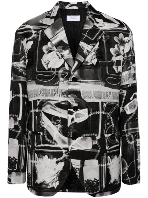 Off-White X-ray print blazer