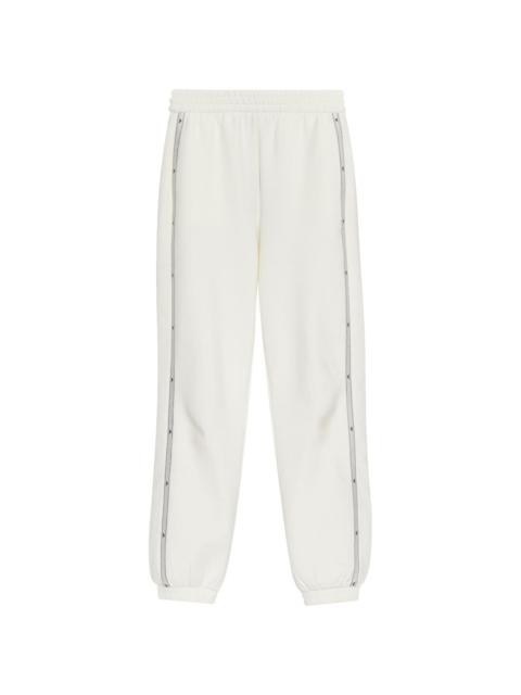 logo-detailed stretch-cotton track pants