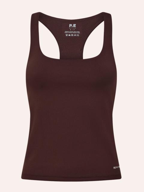 P.E NATION SIGNATURE SCOOP TANK IN MAHOGANY