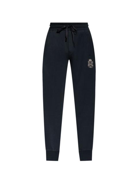 Dolce & Gabbana emblem drawstring track pants