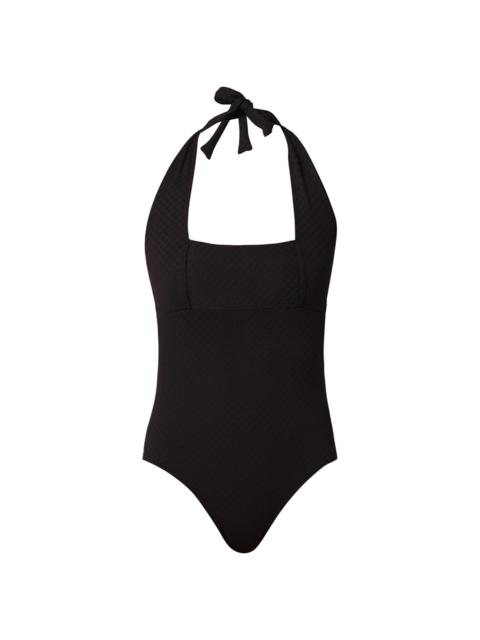 Shoshanna Women's Retro Halterneck One-Piece Swimsuit - Jet