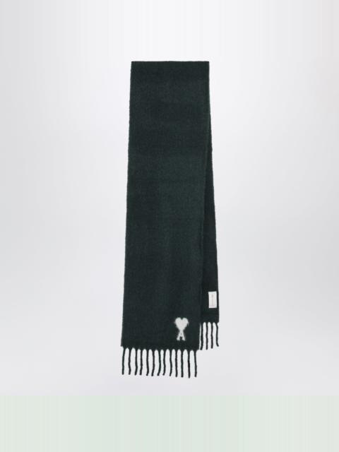 AMI Paris Bottle green Ami de Coeur scarf