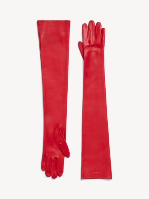 BALENCIAGA Women's Long Gloves in Red