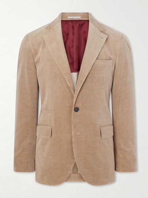 Brunello Cucinelli Cotton-Blend Corduroy Suit Jacket
