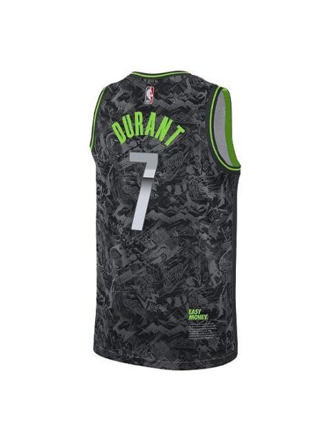Nike Nike NBA Kevin Durant Select Casual Sports Basketball Vest Brooklyn Nets 7 Black Gray Blackgray DA69
