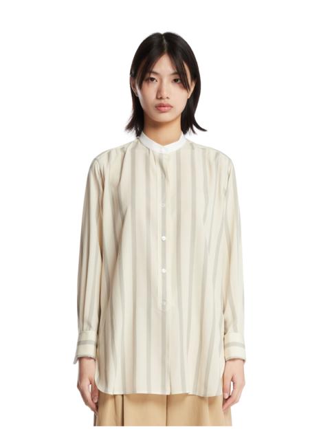 The Row Beige Falco Silk Shirt