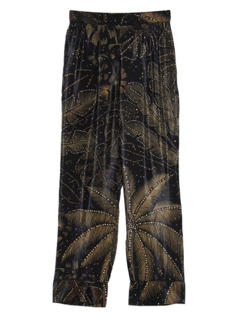 FARM RIO palm-tree print trousers